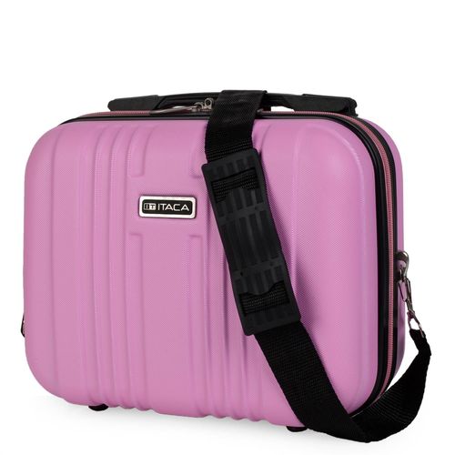 Grand Sac De Voyage En ABS Rigide, Trousse De Toilette. Ruban Pour Chariot À Fermeture À Glissière, Poignée Rétractable Et Sac À Bandoulière. Plusieurs Compartiments. T71535
