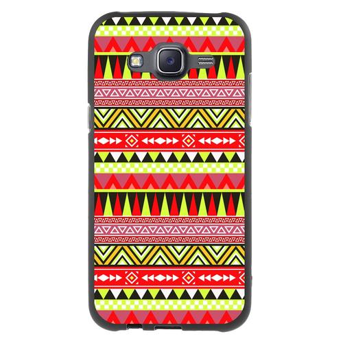 Coque Souple En Gel Pour Samsung Galaxy J5 Avec Impression Motifs Aztèque Jaune