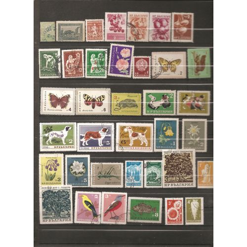 109 Timbres Bulgarie Faune Et Flore 1889