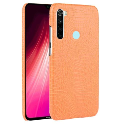 Xiaomi Redmi Note 8t Étui Pour Classique Élégant Compatibilité Housse De Protection Anti Éraflure Mode Classique D'alligator - Couleur Orange