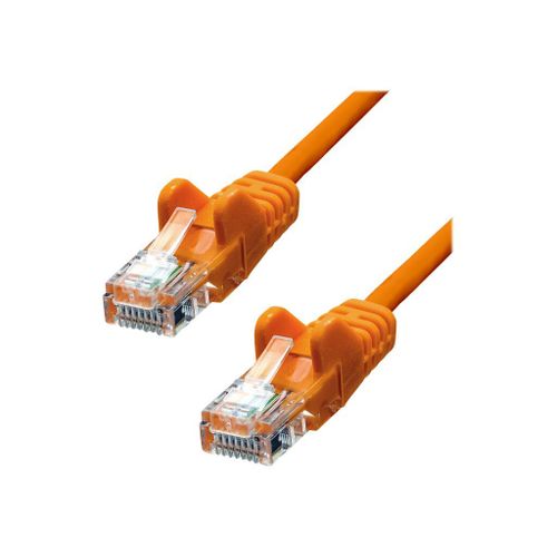 ProXtend - Cordon de raccordement - RJ-45 (M) pour RJ-45 (M) - 7 m - UTP - CAT 5e - moulé, sans crochet - orange