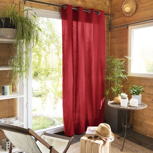 Rideau 140x260 Cm Coton Cerise