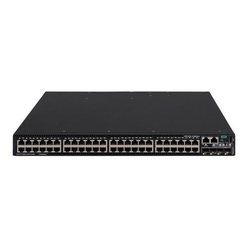 HPE FlexNetwork 5520 48G 4SFP+ HI 1-slot Switch - Commutateur - C3 - Géré - 48 x 10/100/1000 + 4 x 1 Gigabit / 10 Gigabit SFP+ - flux d'air d'un côté à l'autre - Montable sur rack - CTO