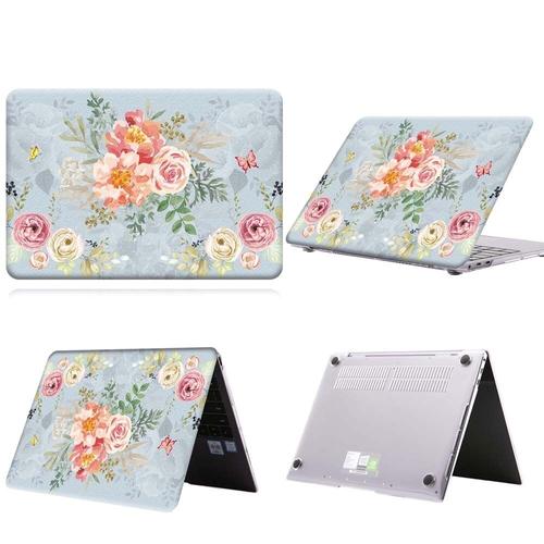 Coque Rigide En Caoutchouc Anti-Chute Pour Huawei Matebook - For Matebook 13 Intel - 26.Vintage Floral Pa