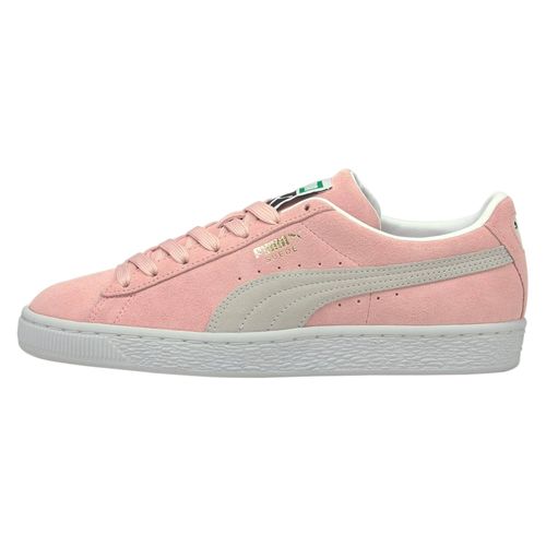 Baskets Cuir Puma Suede Classic Xxi Rose/blanc