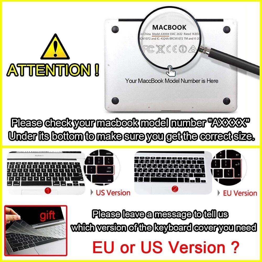 coque rigide en cristal pour Macbook Air M1,avec housse pour... - 3