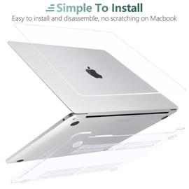 Batianda Coque Rigide pour MacBook Pro 13 Pouces 2020 2022 A2338 M1  M2/A2289/A2251 Ordinateur Portable Accessoires Housse avec Couverture  Clavier