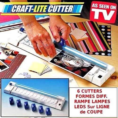 Massicot Papier Carton Léger Avec 6 Lames Et Lumière Led Craft Lite Cutter