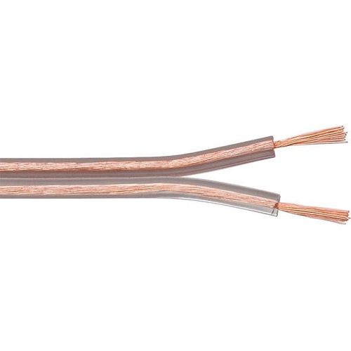 goobay - Câble pour haut-parleur en vrac - 0.75 mm² - 100 m - transparent