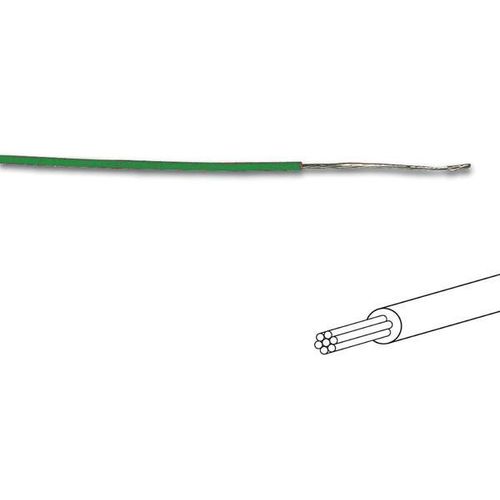 Fil De Câblage - Ø 1.4 Mm - 0.2 Mm² - Multibrin - Vert
