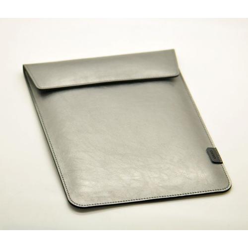 Enveloppe-housse à manches très slim, étui en cuir microfibre pour HP Envy X360 - For 13.3-Pouces - Argent brillant