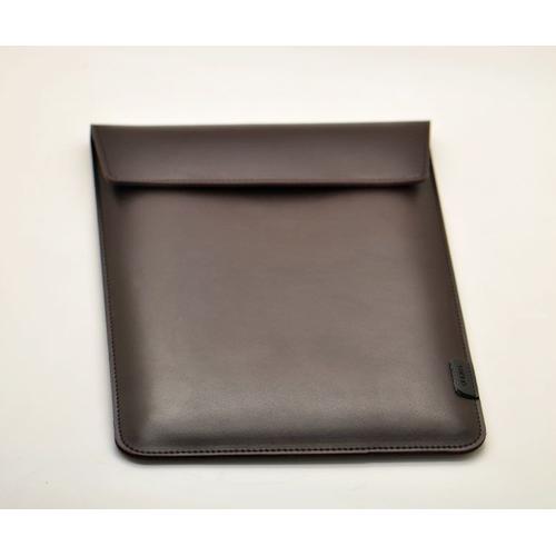 Enveloppe-housse à manches très slim, étui en cuir microfibre pour HP Envy X360 - For 13.3-Pouces - Brun mat