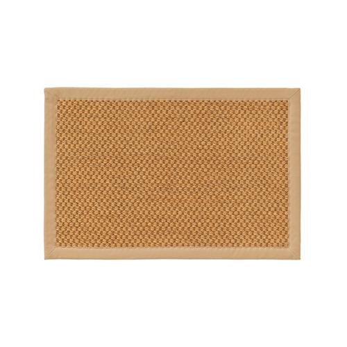 Paillasson Greta Beige 40x60 Cm - Tapis Poil Court Design Moderne Pour Salon