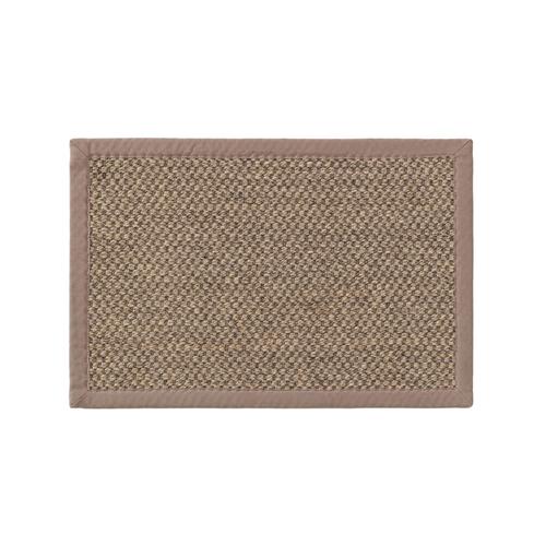 Paillasson Greta Gris 40x60 Cm - Tapis Poil Court Design Moderne Pour Salon