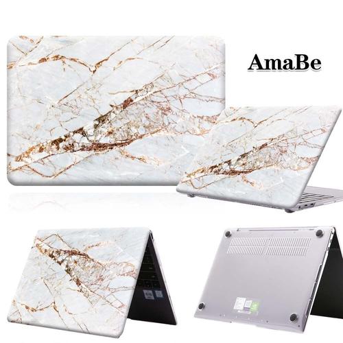 Étui rigide en marbre anti-rayures pour ordinateur portable, coque unisexe pour HUAWEI MateBook - For MateBook 13 Intel - marbre marron carrera