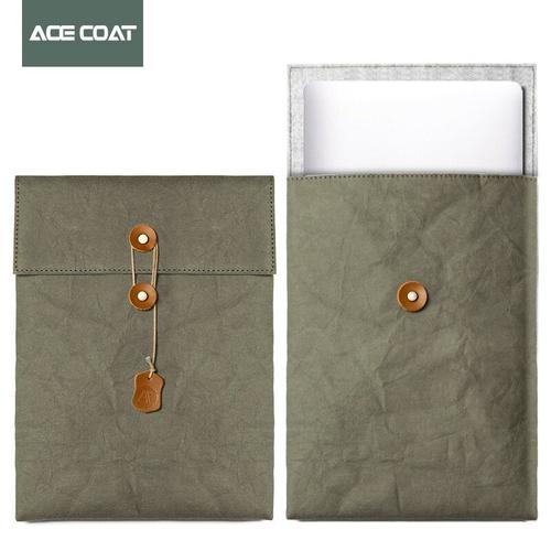 Housse De Protection , Étui Pour Ordinateur Portable, Matebook, Sac En Papier Kraft Lavable, Accessoires Pour Ordinateur Portable - For Pour Macbook Pro15.4 - Vert