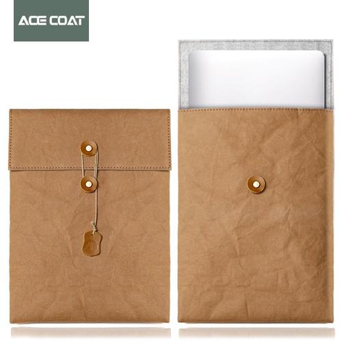 Housse De Protection , Étui Pour Ordinateur Portable, Matebook, Sac En Papier Kraft Lavable, Accessoires Pour Ordinateur Portable - For Pour Macbook Pro15.4 - Kaki