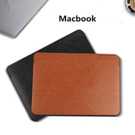 Étui en cuir pour macbook pro, housse en cuir marron, housse pour