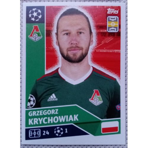 Uefa Champions League 2020 / 2021 - Lokomotiv Moscou Lmo 11 Grzegorz Krychowiak - Topps Sticker (Foot, Autocollant, Image, Vignette)