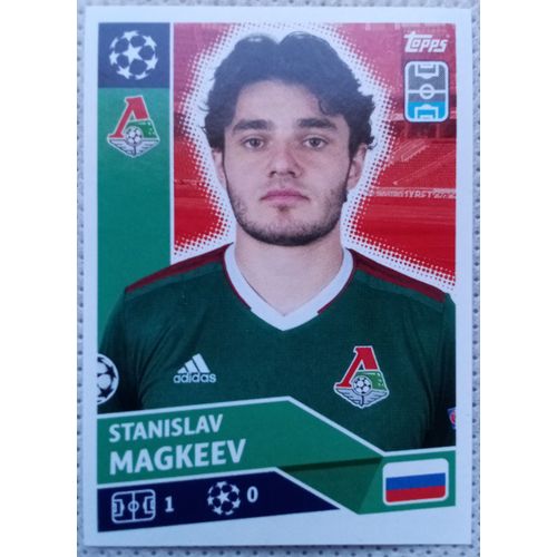 Uefa Champions League 2020 / 2021 - Lokomotiv Moscou Lmo 4 Stanislav Magkeev - Topps Sticker (Foot, Autocollant, Image, Vignette)