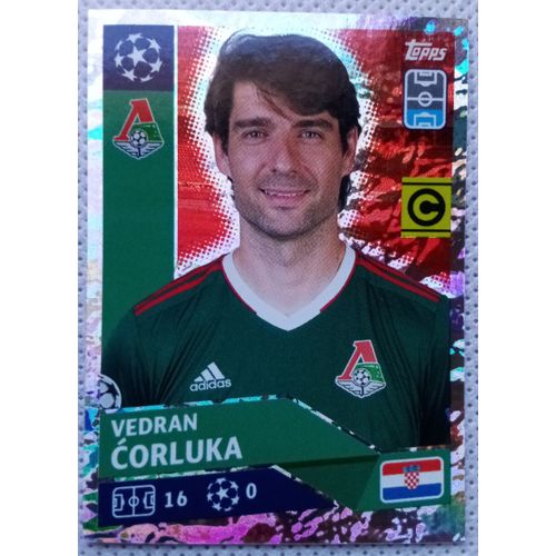 Uefa Champions League 2020 / 2021 - Lokomotiv Moscou Lmo 5 Vedran Corluka - Topps Sticker (Foot, Autocollant, Image, Vignette)