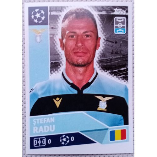 Uefa Champions League 2020 / 2021 - Lazio Rome Laz 6 Stefan Radu - Topps Sticker (Foot, Autocollant, Image, Vignette)