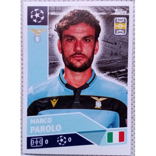 Uefa Champions League 2020 / 2021 - Lazio Rome Laz 8 Marco Parolo - Topps Sticker (Foot, Autocollant, Image, Vignette)