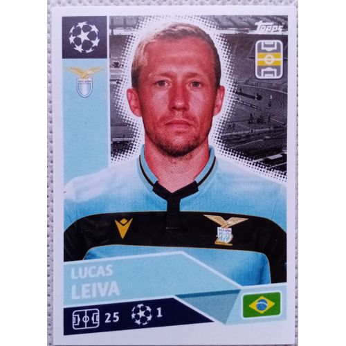 Uefa Champions League 2020 / 2021 - Lazio Rome Laz 9 Lucas Leiva - Topps Sticker (Foot, Autocollant, Image, Vignette)