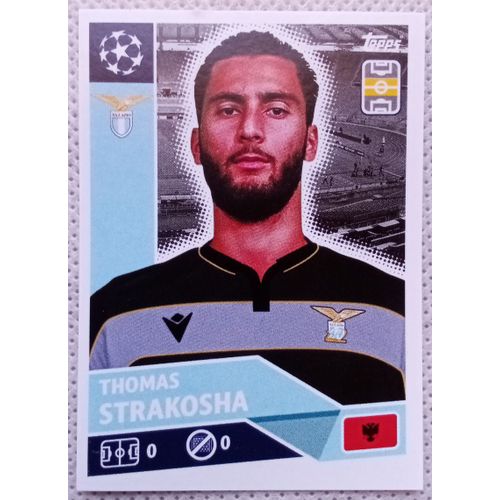 Uefa Champions League 2020 / 2021 - Lazio Rome Laz 3 Thomas Strakosha - Topps Sticker (Foot, Autocollant, Image, Vignette)