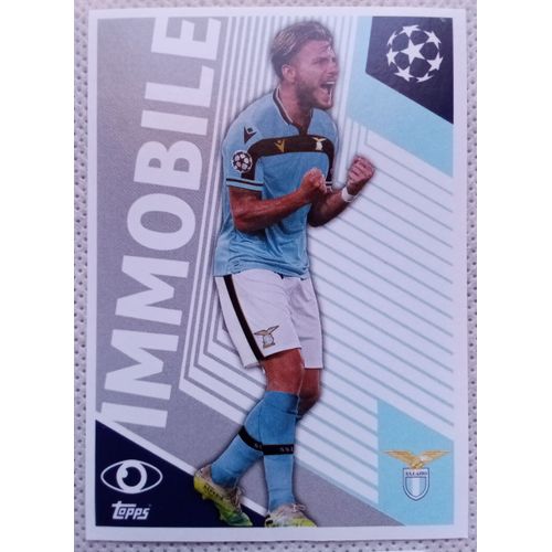 Uefa Champions League 2020 / 2021 - Lazio Rome Laz 2 Ciro Immobile - Topps Sticker (Foot, Autocollant, Image, Vignette)