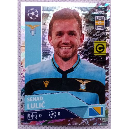 Uefa Champions League 2020 / 2021 - Lazio Rome Laz 10 Senad Lulic - Topps Sticker (Foot, Autocollant, Image, Vignette)