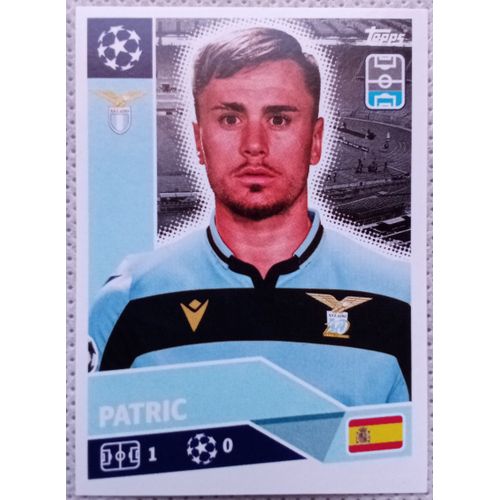 Uefa Champions League 2020 / 2021 - Lazio Rome Laz 4 Patric - Topps Sticker (Foot, Autocollant, Image, Vignette)