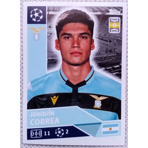 Uefa Champions League 2020 / 2021 - Lazio Rome Laz 15 Joaquín Correa - Topps Sticker (Foot, Autocollant, Image, Vignette)