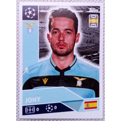 Uefa Champions League 2020 / 2021 - Lazio Rome Laz 12 Jony - Topps Sticker (Foot, Autocollant, Image, Vignette)