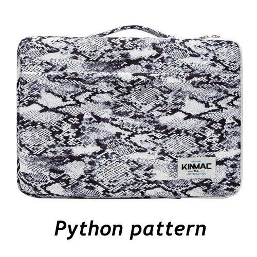 Imperméable Kinmac Mallette Ordinateur Portable Sac , Dame Homme Femmes Poignée Étui Pour Macbook Air Pro M1 PC,DropShip - For 14 pouces - Python patten