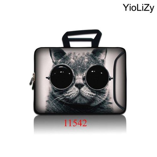 pochette imprimée pour ordinateur portable et tablette, étui de protection pour macbook air - For 10 pouces - Argent