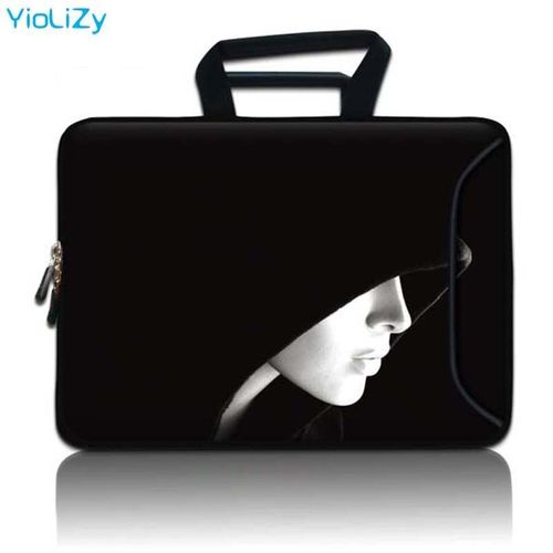 pochette imprimée pour ordinateur portable et tablette, étui de protection pour macbook air - For 10 pouces - blanche