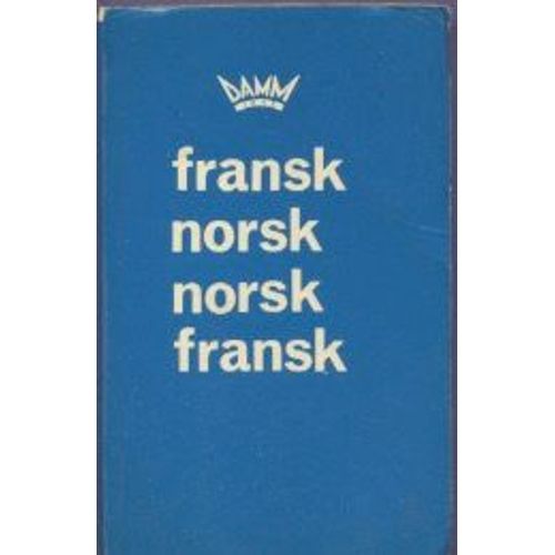 Fransk-Norsk Norsk-Fransk Dictionnaire De Poche Français Norvégien Norvégien Français