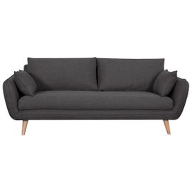 Canapé Scandinave 3 Places Gris Anthracite Creep