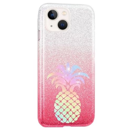 Coque Iphone 13 Paillettes Rose Tie Ananas Tie And Dye 1
