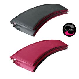 Matelas De Protection Réversible Pour Trampoline Ø245cm Canberra - Gris/Rose