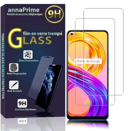 Lot / Pack De 2 Films Verre Trempé Pour Realme 8 Pro/ Realme 8 4g 6.4" Protection D'écran