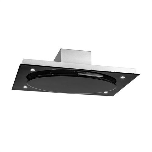 Klarstein Secret Service Hotte aspirante plafonnière 120cm 800 m3/h 220W Touch Verre LED
