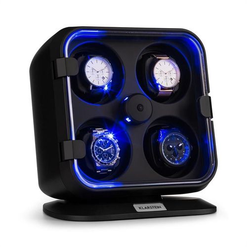 Klarstein Clover Remontoir Automatique Pour 4 Montres 3 Rotations 4 Vitesses Led