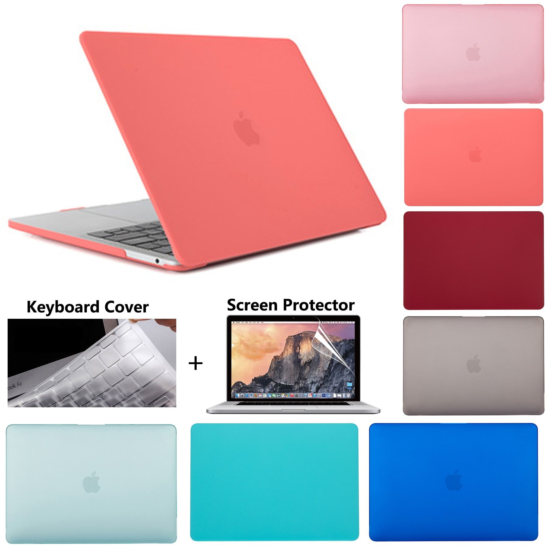 Coque Matte pour Apple Macbook - For Mod�le A1278 - Rouge ma... - 6