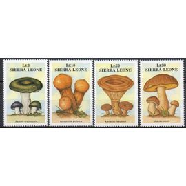 Sierra Leone Timbres Les Champignons 1988