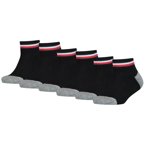 Tommy Hilfiger Chaussettes Pour Enfants, Lot De 2 - Iconic Sports, Semelle Éponge Bleu 39-42