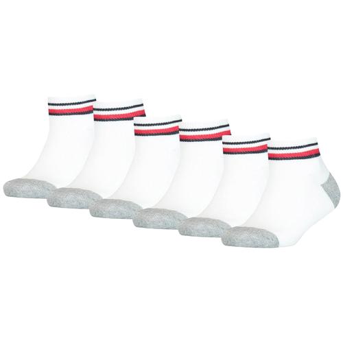 Tommy Hilfiger Chaussettes Pour Enfants, Lot De 2 - Iconic Sports, Semelle Éponge Bleu 39-42