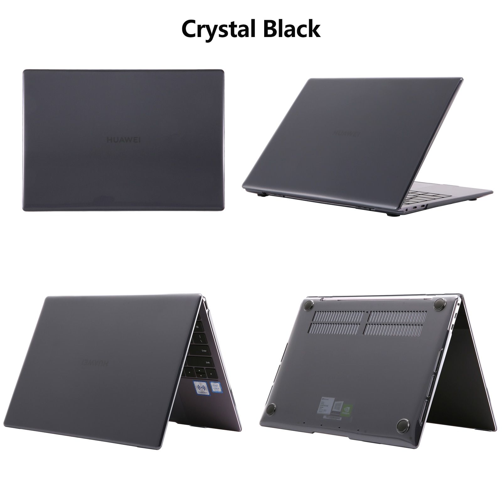 Coque Pour Huawei - For Matebook 14 Amd - Cristal Noir