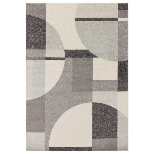 Tapis Tissé Plat Moderne Bibo 200x290 Cm Gris - Novatrend